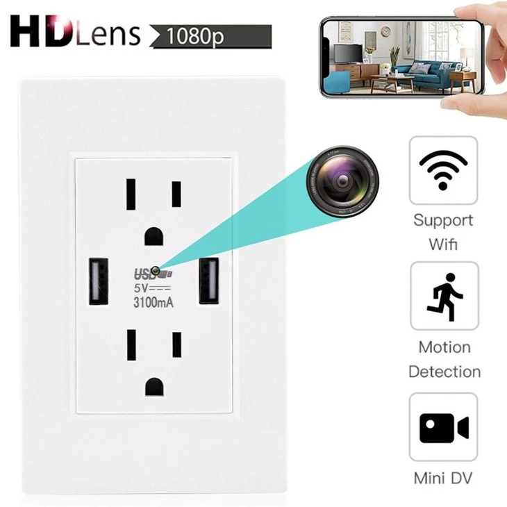 Wireless USB Charger Wi-Fi Nanny Cam